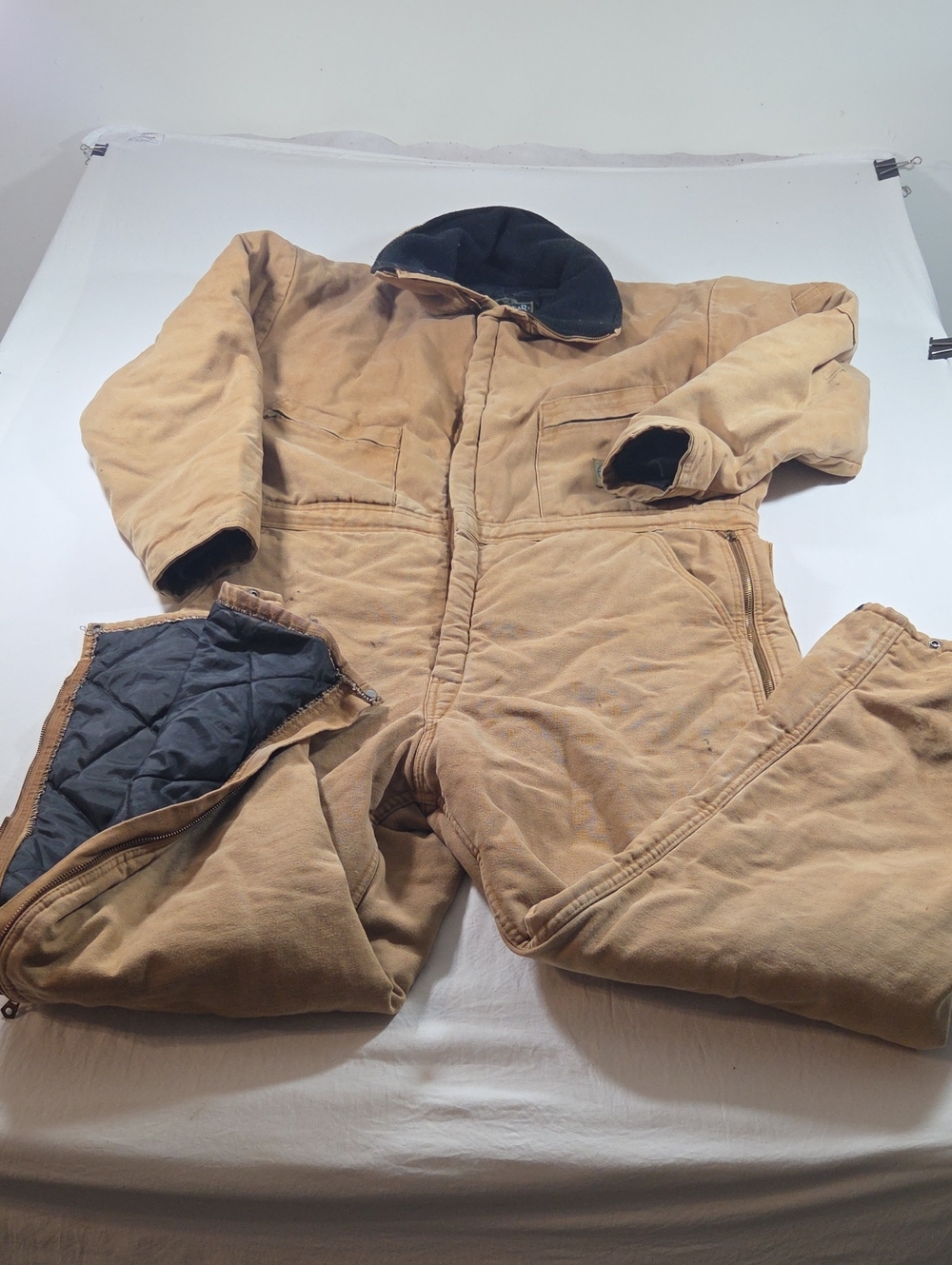 BERCOWEAR Vintage Insulated Work Coveralls Rugged Canvas Mechanic Construction